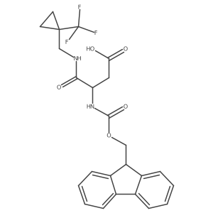 3-({[(9H-fluoren-9-yl)methoxy]carbonyl}amino)-3-({[1-(trifluoromethyl)cyclopropyl]methyl}carbamoyl)propanoic acid结构式