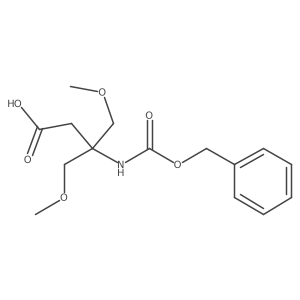 3-{[(Benzyloxy)carbonyl]amino}-4-methoxy-3-(methoxymethyl)butanoic acid Structure