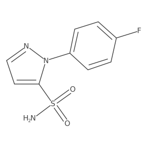 1-(4-fluorophenyl)-1H-pyrazole-5-sulfonamide Structure