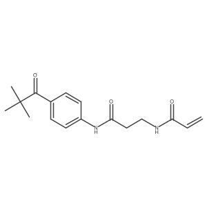 N-(2-{[4-(2,2-dimethylpropanoyl)phenyl]carbamoyl}ethyl)prop-2-enamide结构式