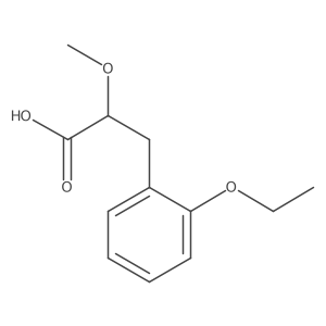 3-(2-Ethoxyphenyl)-2-methoxypropanoic acid Structure