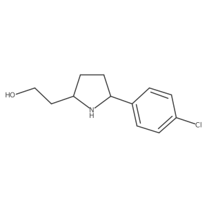 2-[5-(4-Chlorophenyl)pyrrolidin-2-yl]ethan-1-ol Structure