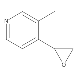 3-methyl-4-[(2S)-oxiran-2-yl]pyridine结构式