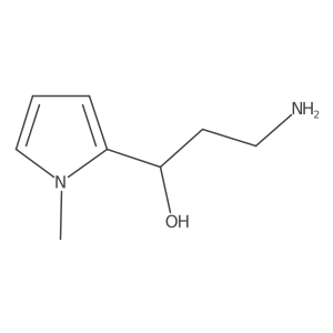 (1R)-3-amino-1-(1-methyl-1H-pyrrol-2-yl)propan-1-ol结构式