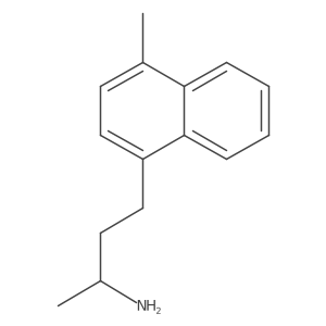 (2S)-4-(4-methylnaphthalen-1-yl)butan-2-amine结构式