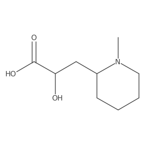2-Hydroxy-3-(1-methylpiperidin-2-yl)propanoic acid结构式