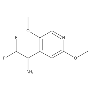 1-(2,5-Dimethoxypyridin-4-yl)-2,2-difluoroethan-1-amine Structure