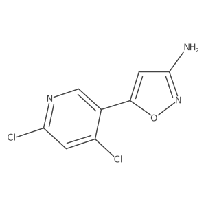 5-(4,6-Dichloropyridin-3-yl)-1,2-oxazol-3-amine结构式
