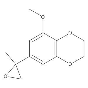 5-Methoxy-7-(2-methyloxiran-2-yl)-2,3-dihydro-1,4-benzodioxine Structure