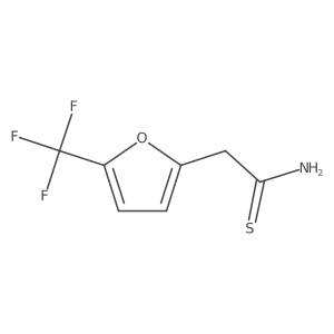 2-[5-(Trifluoromethyl)furan-2-yl]ethanethioamide Structure