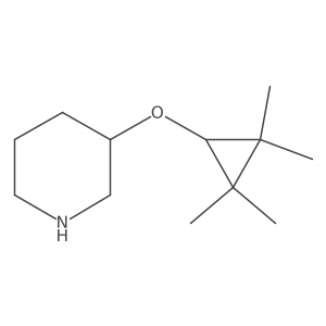 3-(2,2,3,3-Tetramethylcyclopropoxy)piperidine Structure