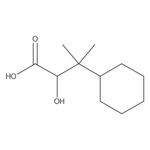 3-Cyclohexyl-2-hydroxy-3-methylbutanoic acid结构式