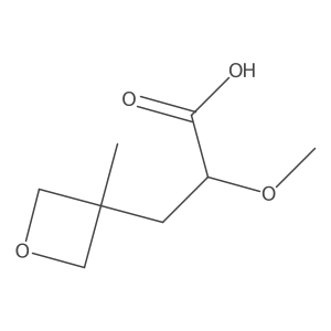 2-Methoxy-3-(3-methyloxetan-3-yl)propanoic acid Structure
