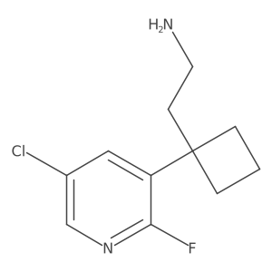 2-[1-(5-Chloro-2-fluoropyridin-3-yl)cyclobutyl]ethan-1-amine Structure