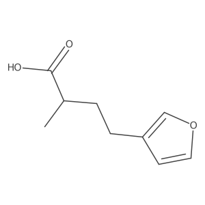 4-(Furan-3-yl)-2-methylbutanoic acid结构式