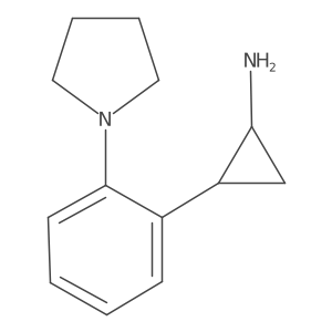 2-[2-(Pyrrolidin-1-yl)phenyl]cyclopropan-1-amine结构式