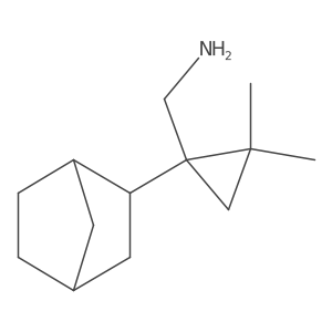 (1-{Bicyclo[2.2.1]heptan-2-yl}-2,2-dimethylcyclopropyl)methanamine结构式