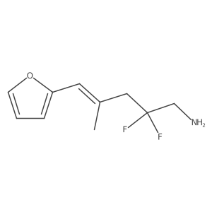 2,2-Difluoro-5-(furan-2-yl)-4-methylpent-4-en-1-amine结构式