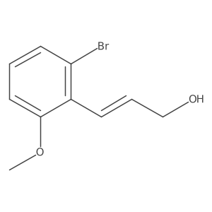 3-(2-Bromo-6-methoxyphenyl)prop-2-en-1-ol结构式