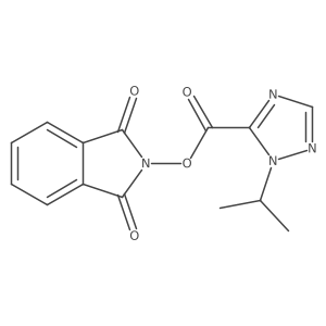 1,3-dioxo-2,3-dihydro-1H-isoindol-2-yl 1-(propan-2-yl)-1H-1,2,4-triazole-5-carboxylate结构式