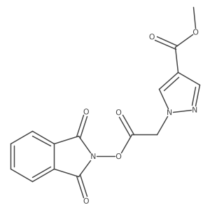 methyl 1-{2-[(1,3-dioxo-2,3-dihydro-1H-isoindol-2-yl)oxy]-2-oxoethyl}-1H-pyrazole-4-carboxylate Structure