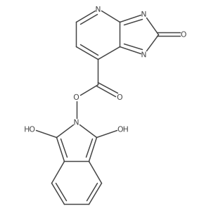 1,3-dioxo-2,3-dihydro-1H-isoindol-2-yl 2-hydroxy-3H-imidazo[4,5-b]pyridine-7-carboxylate结构式
