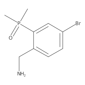 [4-Bromo-2-(dimethylphosphoryl)phenyl]methanamine结构式
