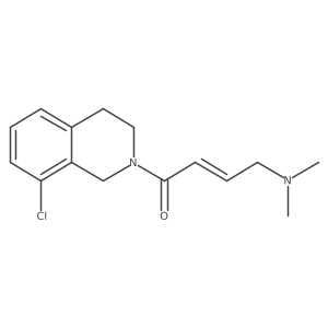 1-(8-Chloro-1,2,3,4-tetrahydroisoquinolin-2-yl)-4-(dimethylamino)but-2-en-1-one结构式