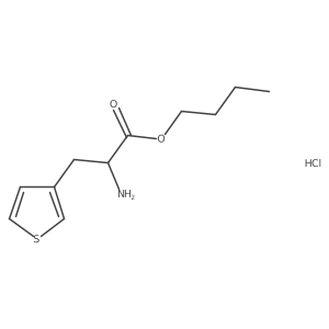 Butyl 2-amino-3-(thiophen-3-yl)propanoate hydrochloride Structure