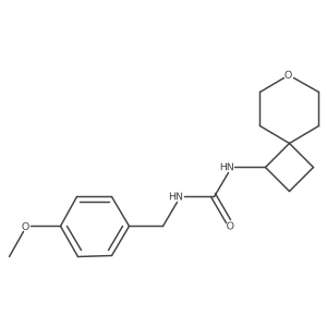1-(4-Methoxybenzyl)-3-(7-oxaspiro[3.5]nonan-1-yl)urea Structure