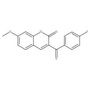 3-(4-fluorobenzoyl)-7-methoxy-2H-chromen-2-one结构式