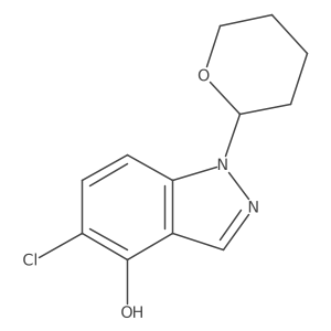 5-Chloro-1-(tetrahydro-2H-pyran-2-yl)-1H-indazol-4-ol Structure