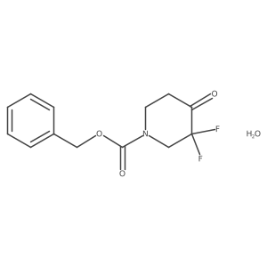 benzyl 3,3-Difluoro-4-oxopiperidine-1-carboxylate hydrate结构式