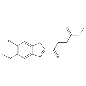 Methyl 4-(6-hydroxy-5-methoxybenzo[b]thiophen-2-yl)-4-oxobutanoate Structure