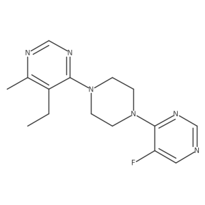 5-Ethyl-4-[4-(5-fluoropyrimidin-4-yl)piperazin-1-yl]-6-methylpyrimidine Structure