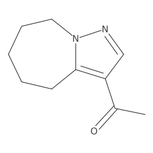 1-(5,6,7,8-Tetrahydro-4H-pyrazolo[1,5-a]azepin-3-yl)ethan-1-one结构式