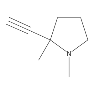 2-Ethynyl-1,2-dimethylpyrrolidine Structure