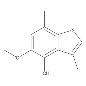 5-Methoxy-3,7-dimethylbenzo[B]thiophen-4-OL结构式