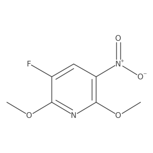 3-Fluoro-2,6-dimethoxy-5-nitropyridine Structure