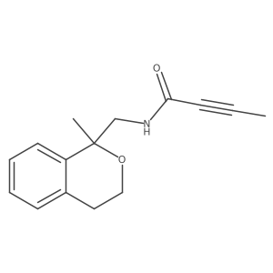 N-[(1-Methyl-3,4-dihydroisochromen-1-yl)methyl]but-2-ynamide结构式