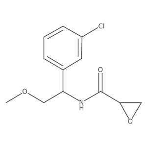 N-[1-(3-Chlorophenyl)-2-methoxyethyl]oxirane-2-carboxamide结构式