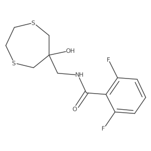2,6-Difluoro-N-[(6-hydroxy-1,4-dithiepan-6-yl)methyl]benzamide Structure