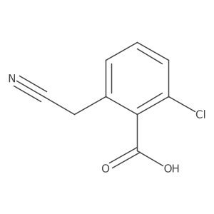 2-chloro-6-(cyanomethyl)Benzoic acid Structure