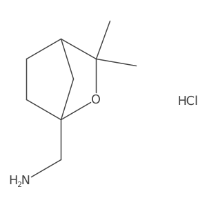 (3,3-Dimethyl-2-oxabicyclo[2.2.1]heptan-1-yl)methanamine;hydrochloride Structure