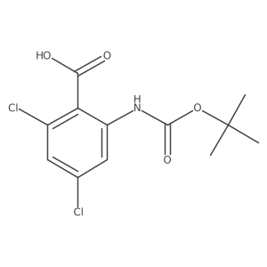2-{[(Tert-butoxy)carbonyl]amino}-4,6-dichlorobenzoic acid Structure