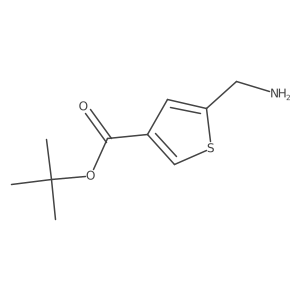 Tert-butyl 5-(aminomethyl)thiophene-3-carboxylate结构式