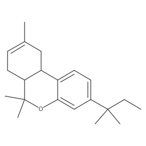 (6aR,10aR)-3-(1,1-Dimethylpropyl)-6a,7,10,10a-tetrahydro-6,6,9-trimethyl-6H-dibenzo(b,d)pyran Structure