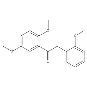 1-(2,5-Dimethoxyphenyl)-2-(2-methoxyphenyl)ethan-1-one结构式
