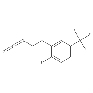 1-Fluoro-2-(2-isocyanatoethyl)-4-(trifluoromethyl)benzene结构式