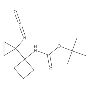 tert-butyl N-[1-(1-isocyanatocyclopropyl)cyclobutyl]carbamate Structure